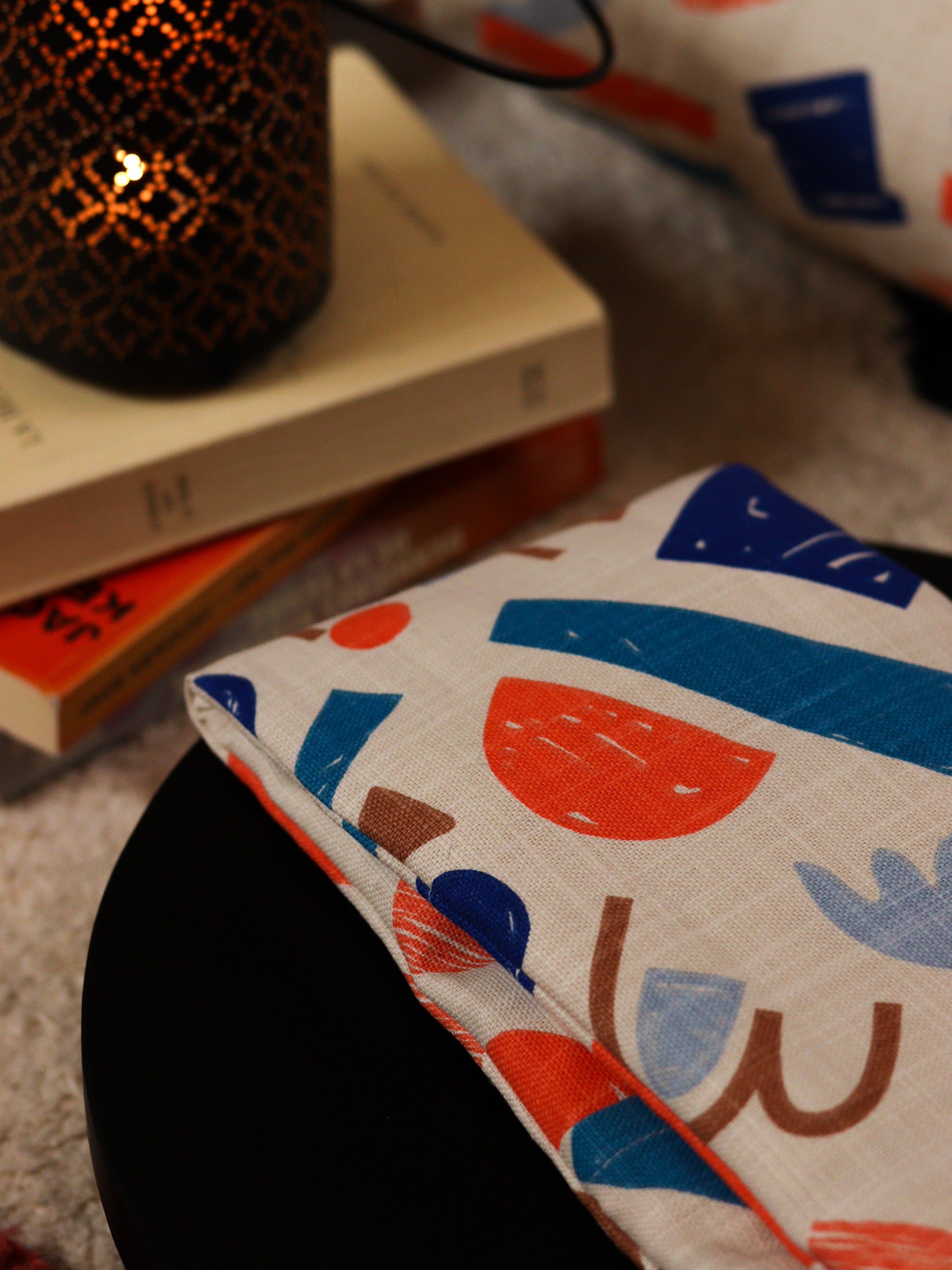 détail ceinture chauffante naturelle joli tissu cadeau utile écoresponsable