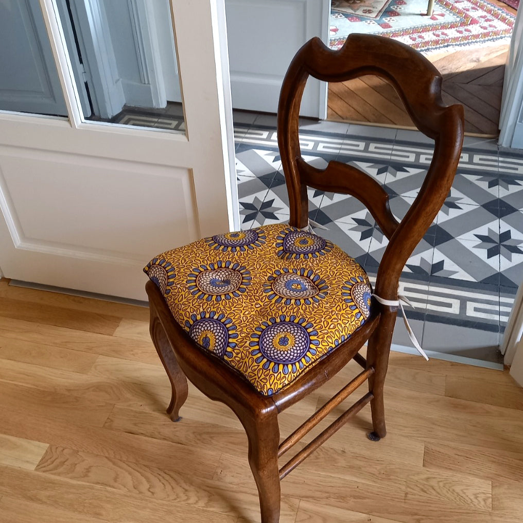 galette de chaise pour chaise en cannage