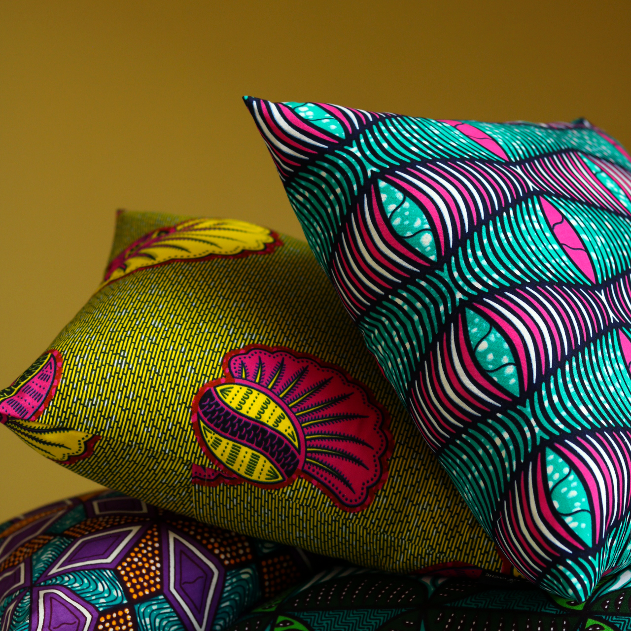 coussin wax déco colorée ethnique africaine