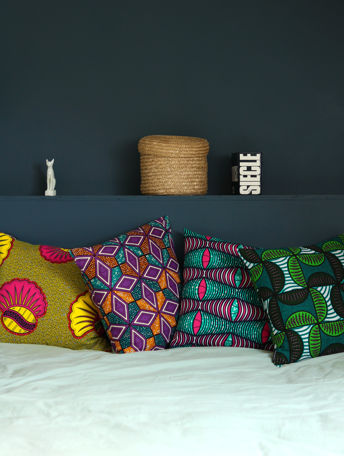 coussin wax déco colorée ethnique africaine