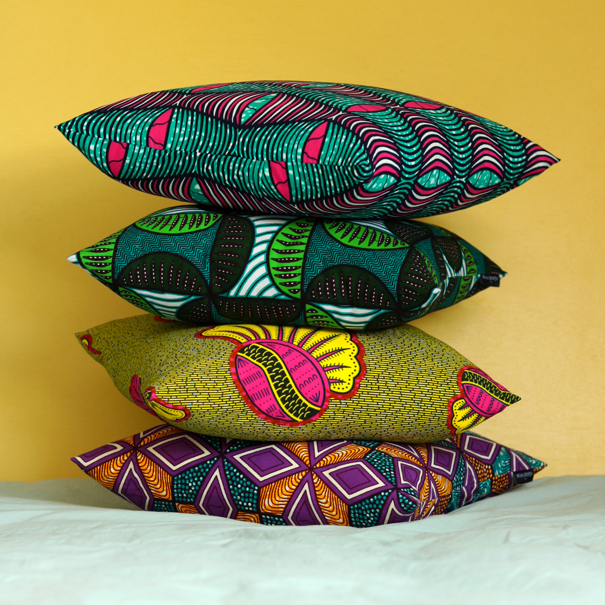 coussin wax déco colorée ethnique africaine