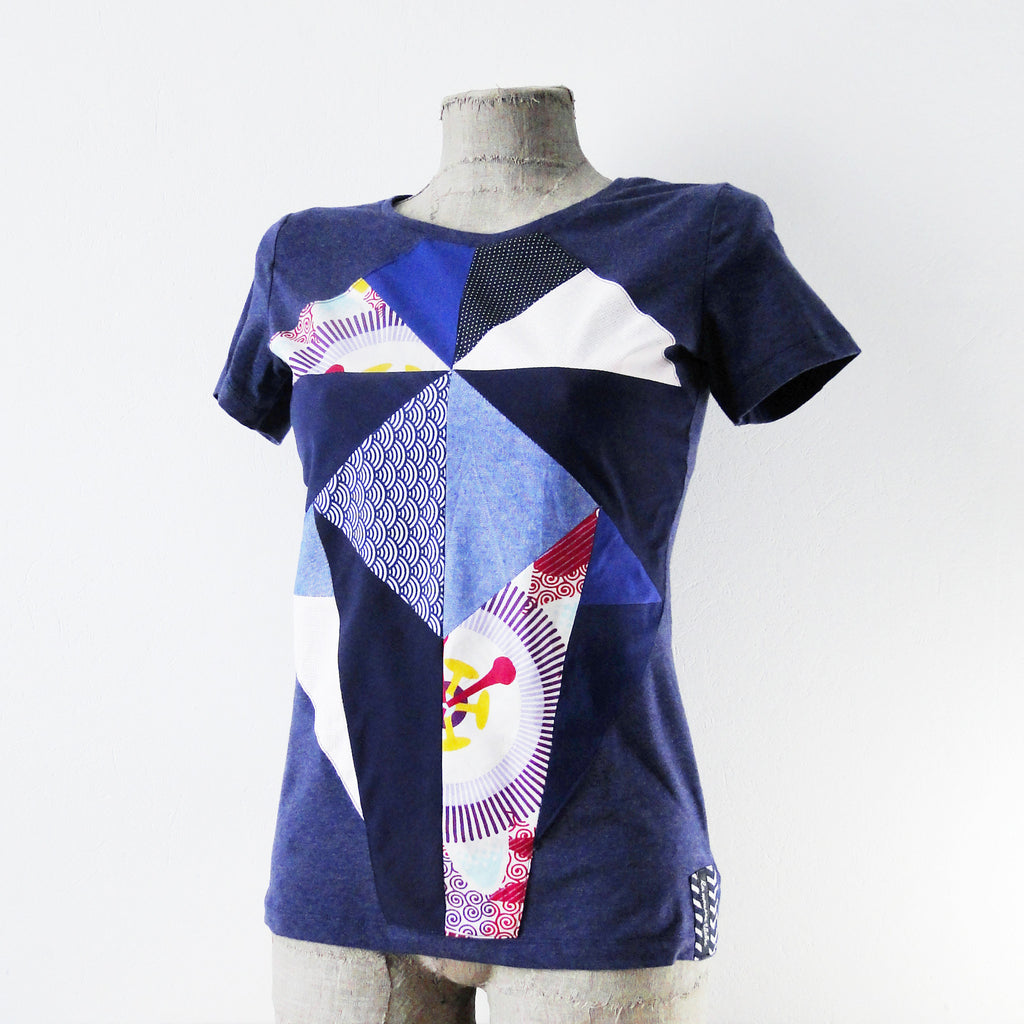 La couture du dimanche // Le t-shirt femme en patchwork by La Mousse Tache