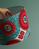 abat-jour personnalisé en wax, tissu africain, pour décoration ethnique unique et colorée