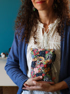 bouillotte artisanale aux graines de lin bio, fabrication écoresponsable, pour consommer local, fait-main en France