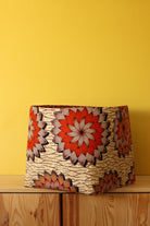 panier cache-pot grande taille tissu africain