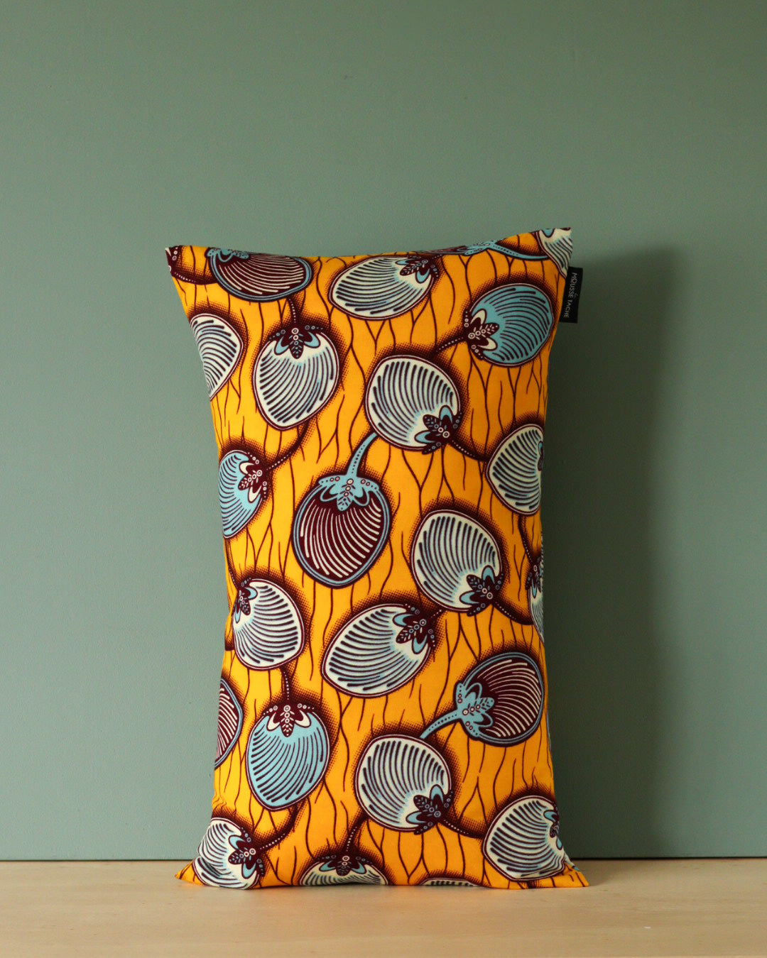 coussin wax jaune decoration afro chic