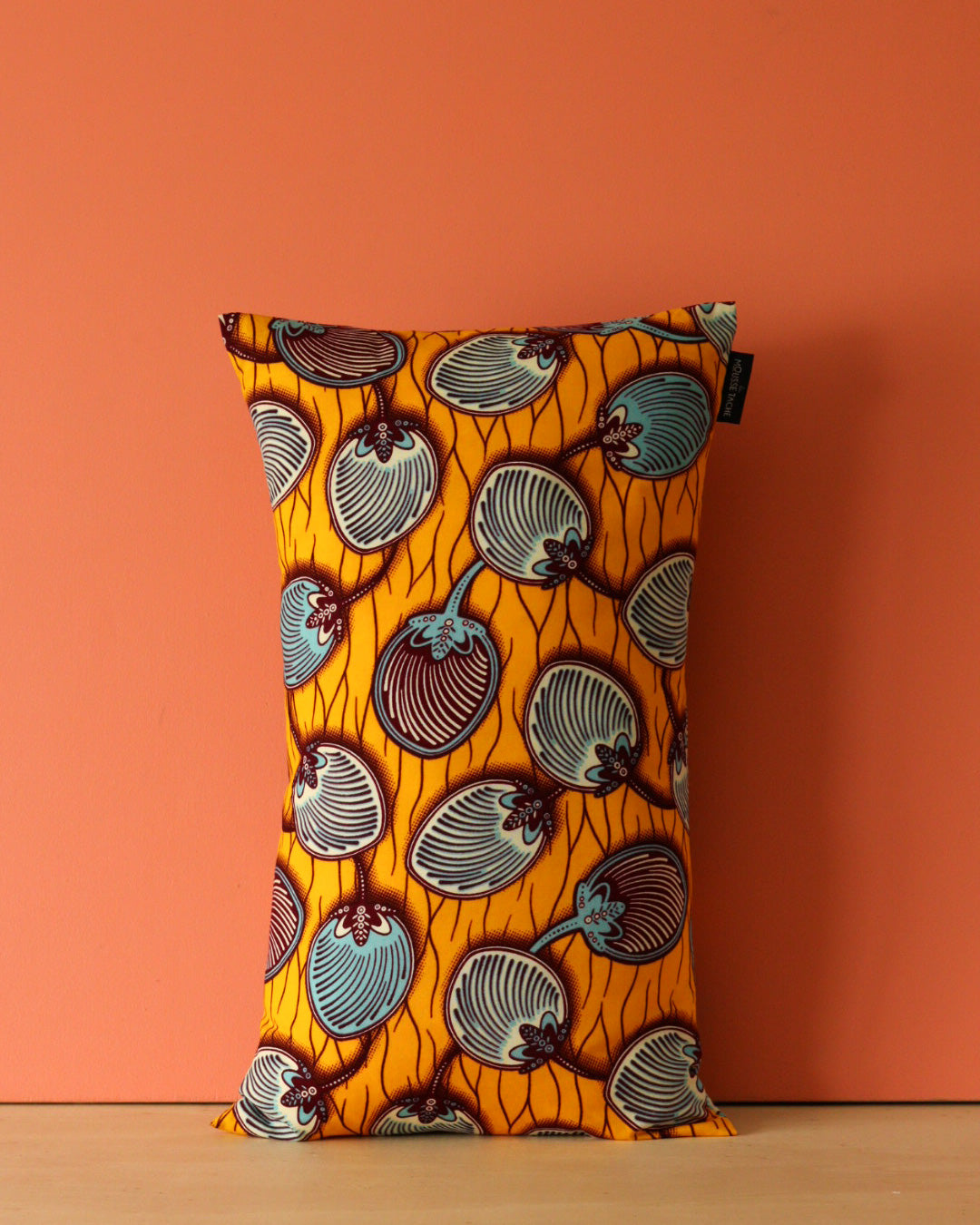 coussin wax jaune decoration afro chic