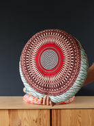 galette de chaises ronde déhoussable colorée en wax