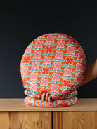 galette de chaises ronde déhoussable colorée orange