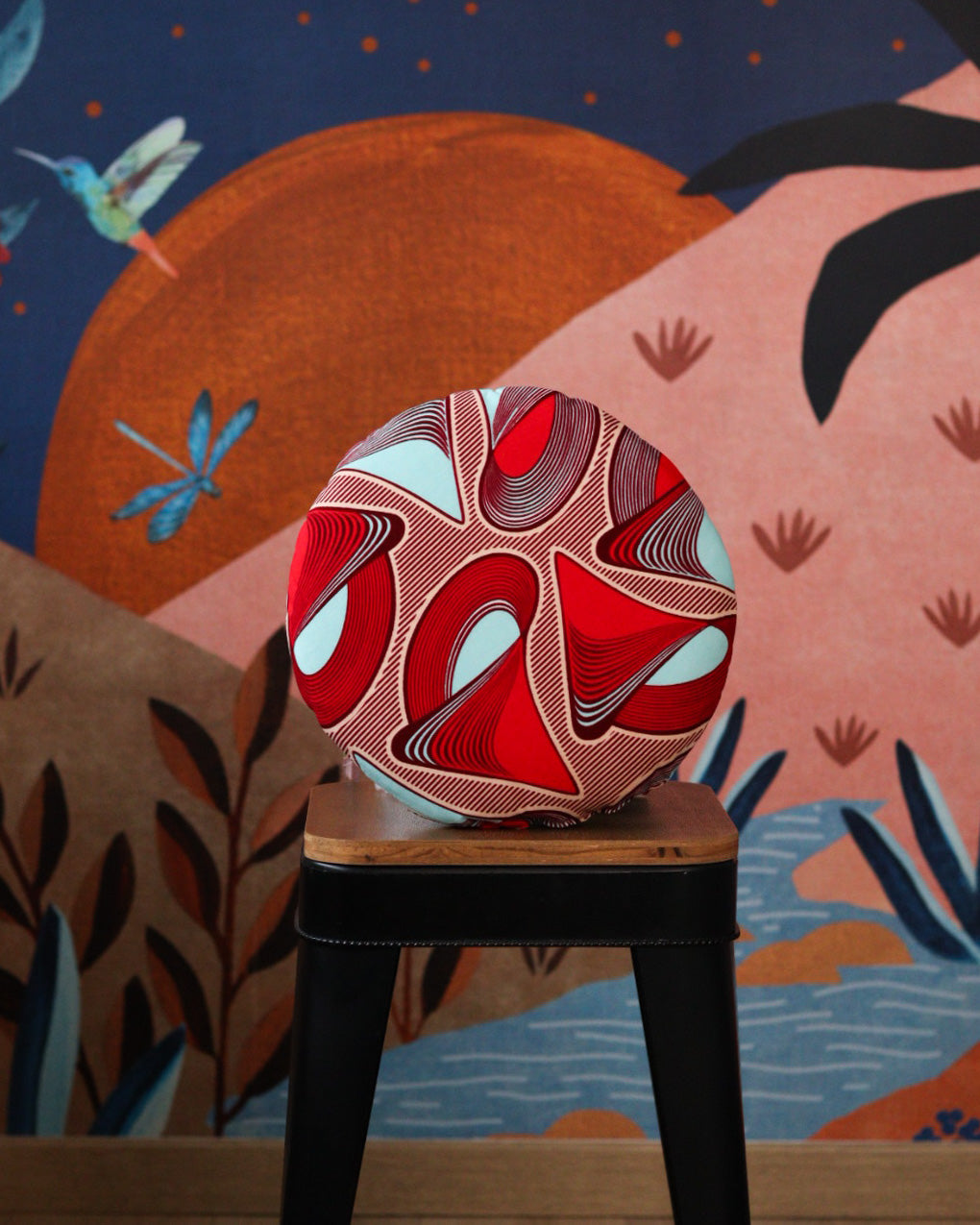 galette de chaise colorée