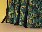 Coussin d’assise pour chaise Tolix, tissu africain jungle vert léopard, style industriel