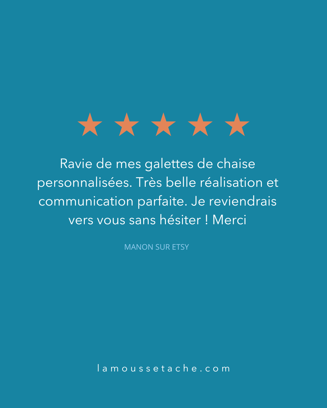 avis la mousse tache galettes de chaise originales en wax sur-mesure 