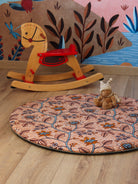 tapis d'éveil bébé personnalisé tissu coloré, cadeau de naissance made in france