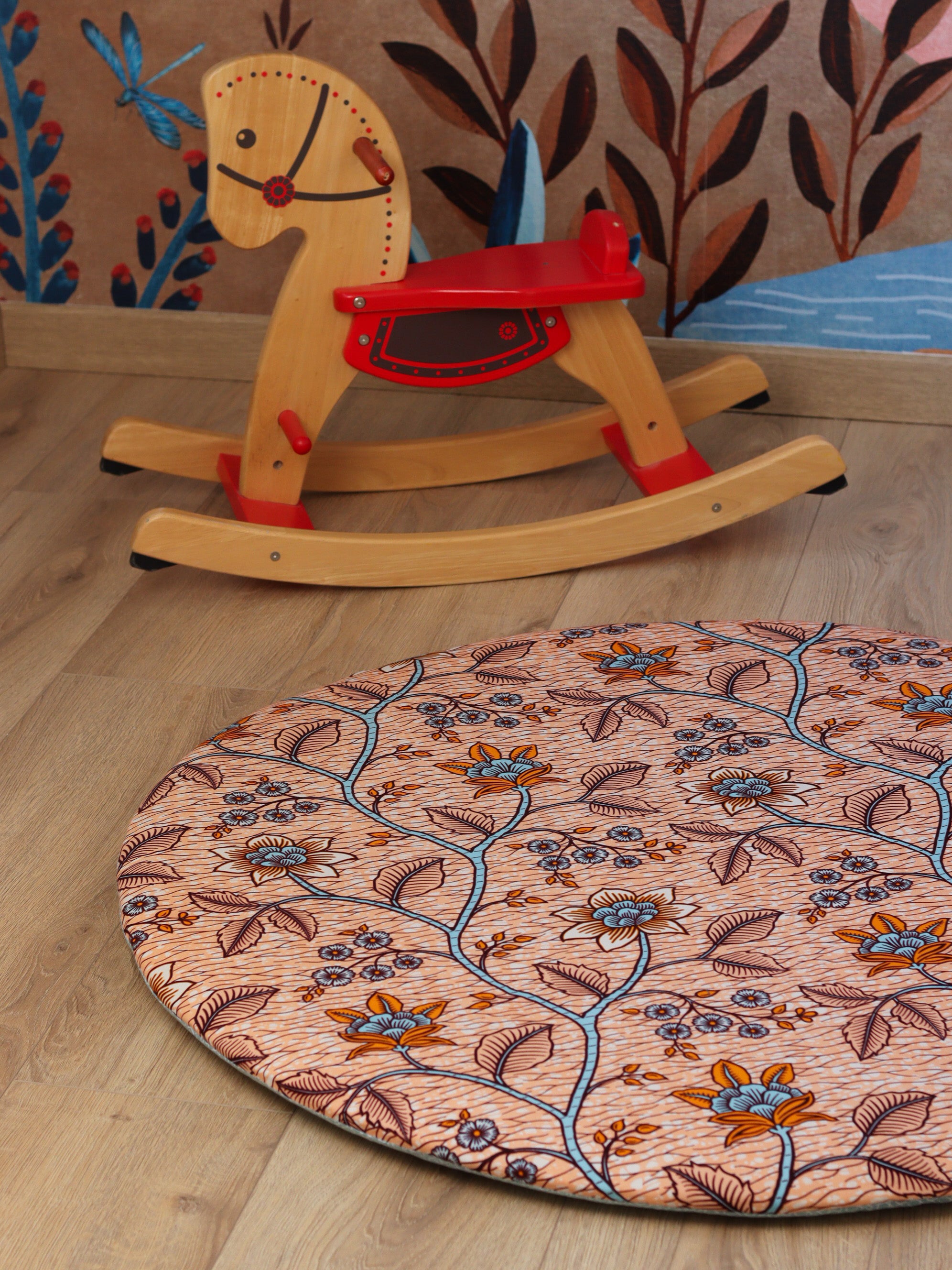 tapis d'éveil bébé personnalisé tissu coloré