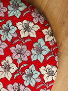 détail tapis éveil personnalisé bébé couleur fait-main