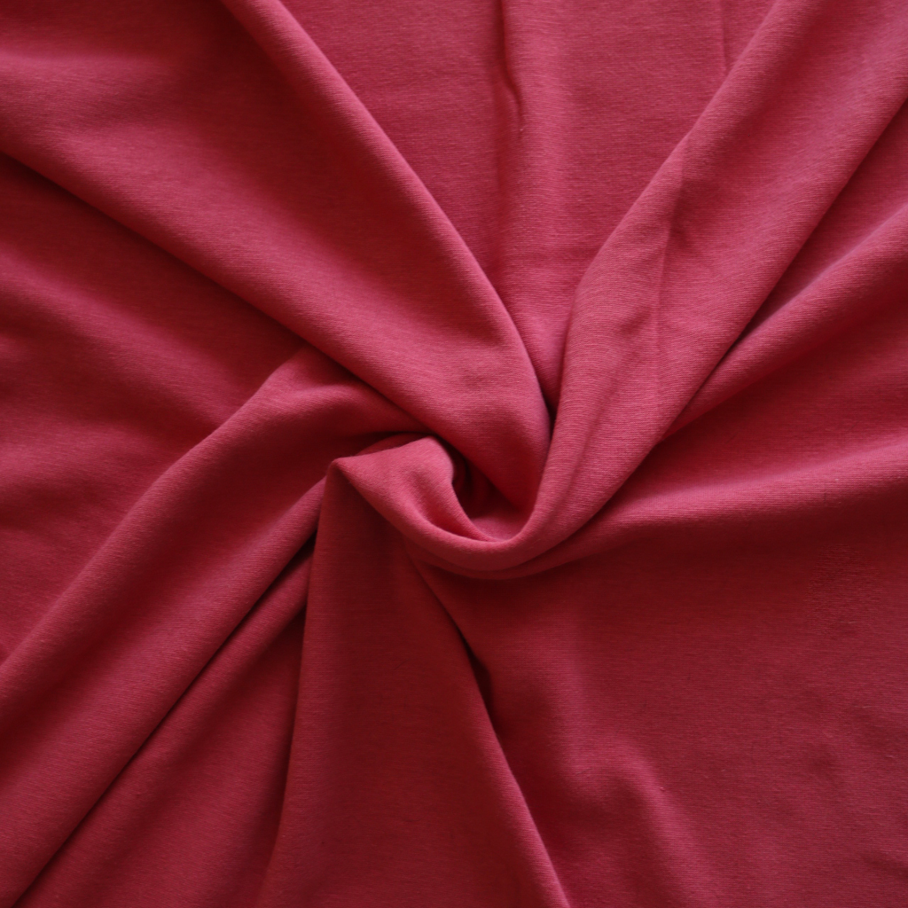 Jersey doublé polaire doudou, tissu pour sweat vieux rose / au mètre