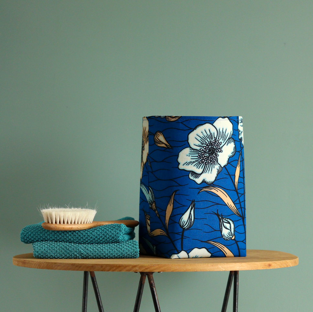 cache pot wax bleu plantes interieur